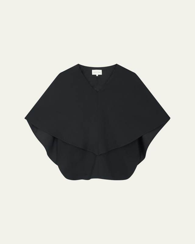 Arona V-Neck Cape Blouse